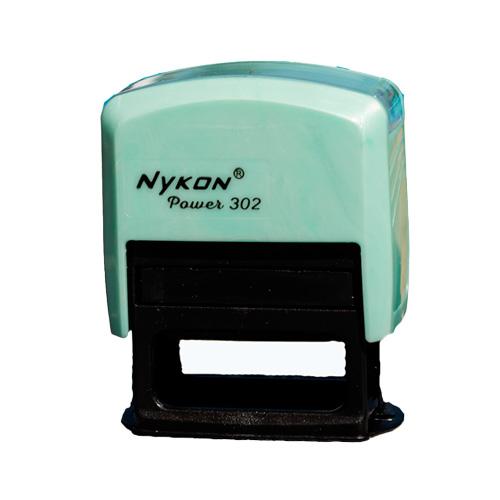 Carimbo_nykon_Black_302_verde-esmeralda.jpg Carimbo Automático Nykon Power Black 302 Verde Esmeralda – 38x14mm - Imagem 1