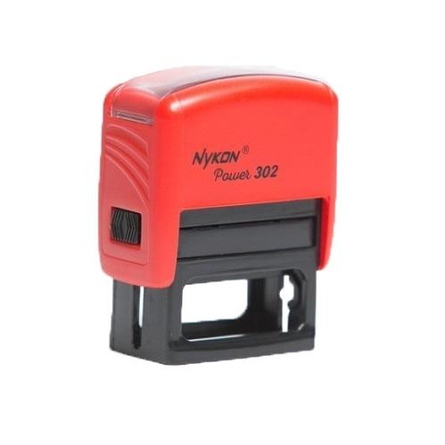 Carimbo_nykon_Black_302_vermelho.jpg Carimbo Automático Nykon Power Black 302 Vermelho – 38x14mm - Imagem 1