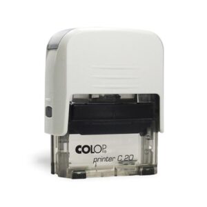 Carimbo Automático Colop Printer 20 Branco Transparente