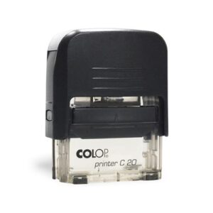 Carimbo Automático Colop Printer 20 Preto Transparente