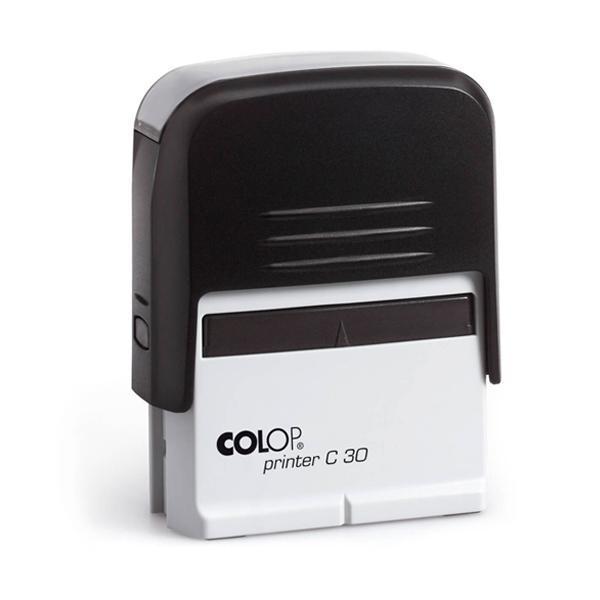 carimbo-automatico-colop-printer-30-preto-1.jpg Carimbo Colop Printer 30 Preto - 47x18mm - Imagem 1