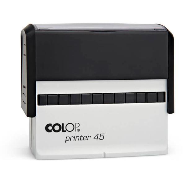 carimbo-automatico-colop-printer-45.jpg Carimbo Colop Printer 45 Preto - 82x25mm - Imagem 1