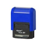 Carimbo Automático Nykon Power Black 301 Azul – 27x10mm