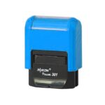 Carimbo Automático Nykon Power Black 301 Azul Claro – 27x10mm