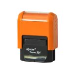 Carimbo Automático Nykon Power Black 301 Laranja – 27x10mm