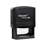 Carimbo Automático Nykon Power Black 355 Preto - 60x40mm