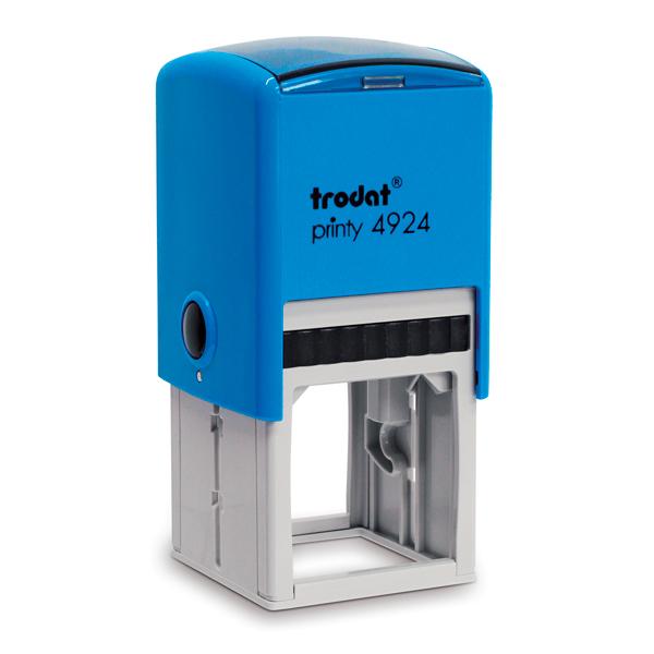 carimbo-automatico-printy-trodat-4924-P2-azul.jpg Carimbo Trodat Printy 4924 P2 Azul - 40x40mm - Imagem 1