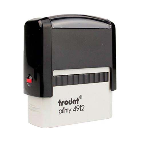 carimbo-automatico-trodat-4912-p2-preto.jpg Carimbo Automático Trodat Printy 4912 P2 Preto - 47x18mm - Imagem 1