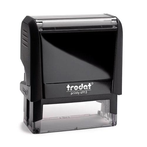 carimbo-automatico-trodat-4913-p4.jpg Carimbo Automático Trodat Printy 4913 P4 Preto - 58x22mm - Imagem 1