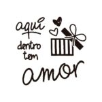 Carimbo de madeira personalizado – Contém Amor – CA-04