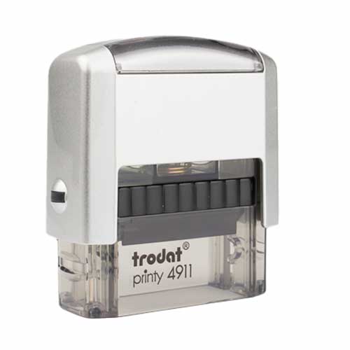carimbo_trodat_4911_p2_prata_fume.jpg Carimbo Trodat 4911 P2 Prata/Fumê - 38x14mm - Imagem 1