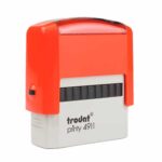 Carimbo Trodat 4911 P2 Vermelho - 38x14mm