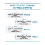 Carimbo Automático Nykon Power 302 Azul Bebê – 38x14mm - Imagem 2