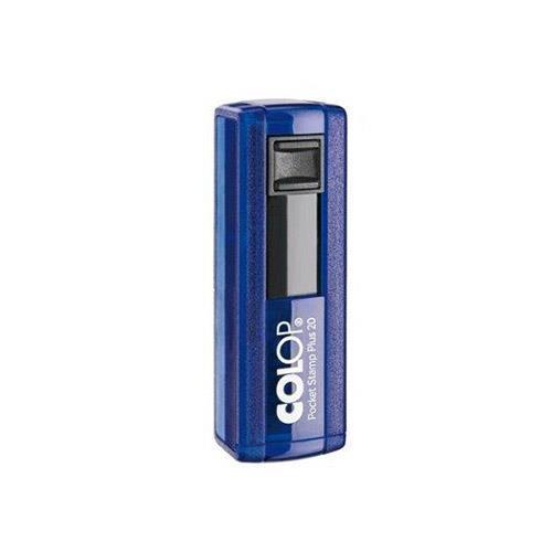 pocket-stamp-plus-20-indigo.jpg Carimbo de Bolso Pocket Stamp Plus 20 Indigo - 38x14mm - Imagem 1