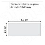 Carimbo Colop Printer 40 Preto - 59x23mm - Imagem 2