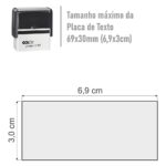Carimbo Colop Printer 50 Preto - 69x30mm - Imagem 2