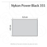 Carimbo Automático Nykon Power Black 355 Preto - 60x40mm - Imagem 2
