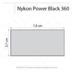 Carimbo Automático Nykon Power Black 360 Preto - 76x37mm - Imagem 2