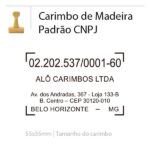 Carimbo de madeira Personalizado modelo CNPJ - CP-01 - Imagem 2