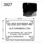 Carimbo Automático Trodat Printy 3927 Preto - 60x40mm - Imagem 2