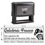 Carimbo Automático Trodat Printy 4925 Preto - 82x25mm - Imagem 2
