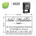 Carimbo Automático Trodat Printy 4929 P4 Preto - 50x30mm - Imagem 2