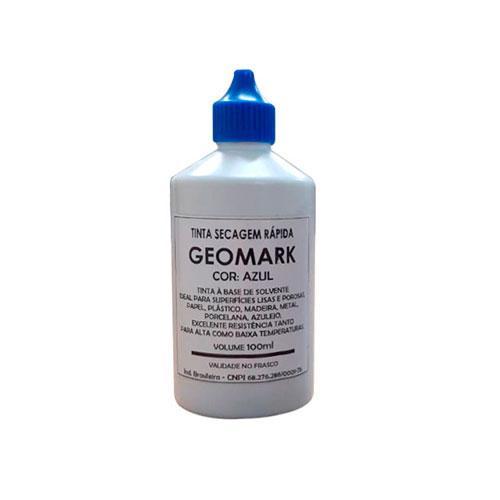 tinta-de-secagem-rapida-geomark-azul.jpg Tinta de Secagem Rápida Geomark Azul - 100ml - Imagem 1