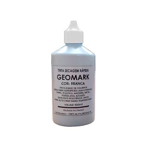 tinta-de-secagem-rapida-geomark-branca.jpg Tinta de Secagem Rápida Geomark Branca - 100ml - Imagem 1