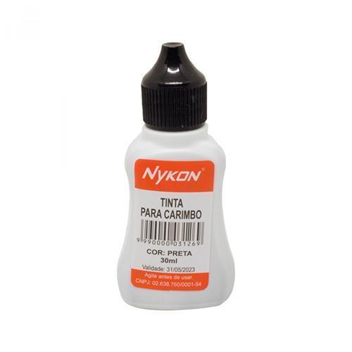 tinta-para-carimbo-automatico-nykon-preta.jpg Tinta para Carimbo Automático Nykon Preta - 30ml - Imagem 1