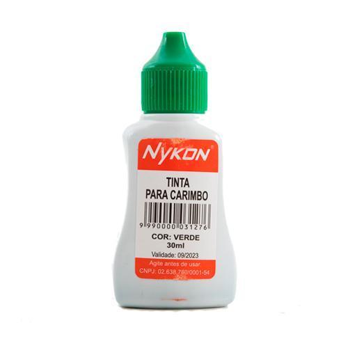 tinta-para-carimbo-automatico-nykon-verde.jpg Tinta para Carimbo Automático Nykon Verde – 30ml - Imagem 1