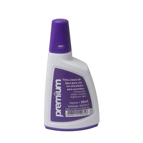 tinta-para-carimbo-automatico-premium-violeta.jpg Tinta para Carimbo Automático Premium Violeta - 30ml - Imagem 1